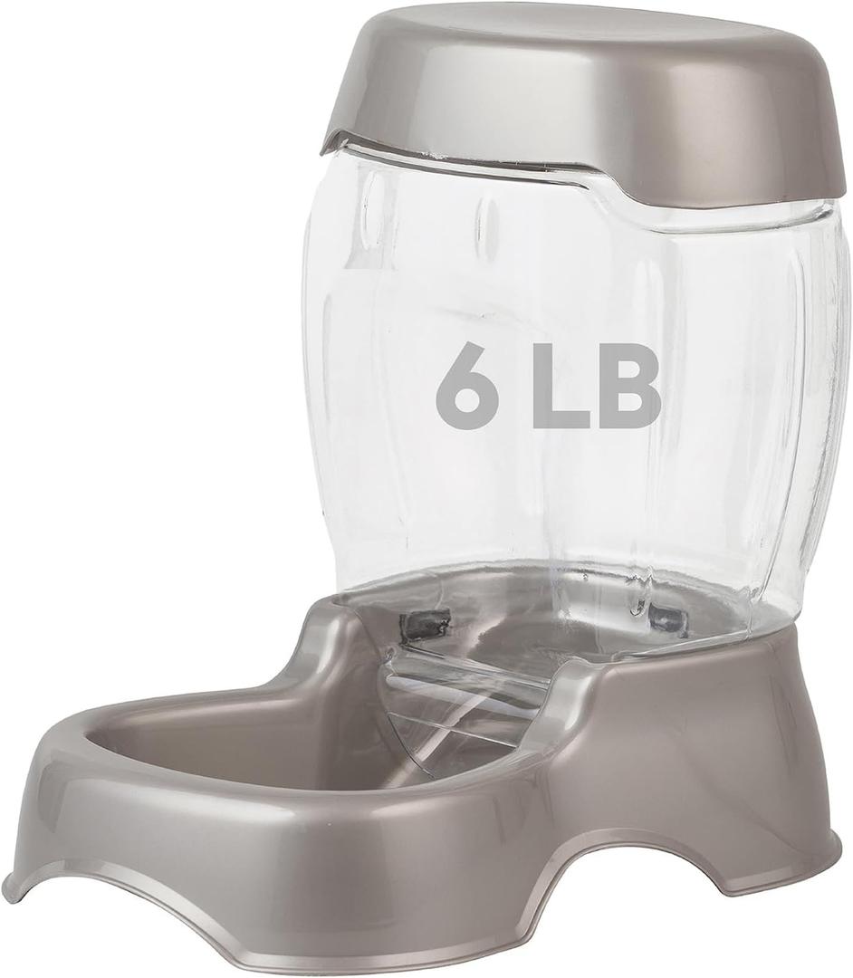 Petmate Pet Cafe Feeder Dog and Cat Feeder Pearlescent Colors 3 Sizes, Made in USA (6 Lb)