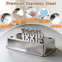 Stainless Steel Cat Litter Box XL for Big Cats, High-Sided Design Prevents Urine Leakage, Non-Stick, Easy to Clean, Includes Scoop, Gray