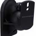 Monoprice Low Profile 7.5 lb. Capacity Speaker Wall Mount Brackets (Pair) Black