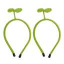 2 Pack Cute Bean Sprout Hair Headband Green Plan for Women Party Hair Accessories