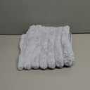 2 Pack 18x18 Pillow Cover Velvet Pillow Covers, Faux Fur Square Throw Pillow Covers for Living Room Decorations Throw Pillow Case, Throw Pillow Cover Cushion Cover for Sofa Bedroom Car, Light Blue