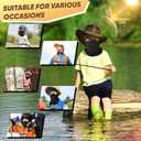 Kids Balaclava Face Mask Ski Mask Full Face Cover Lightweight Windproof UV Protector Neck Gaiter Skiing Cycling Black