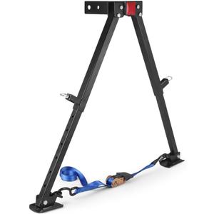 Adjustable Height Hitch Mount Stabilizer Series Steel Receiver Hitch Stand RV 5TH Wheel Accessories Universal Fit 2" Receiver 16.93-27.55 Inch