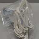 Velvet Pants Hangers - 32 Pack White Non Slip Open Ended Hanger with 360 Swivel Hook - Closet Space Saving Hanger for Heavy Pants, Jeans, Trousers, Scarf