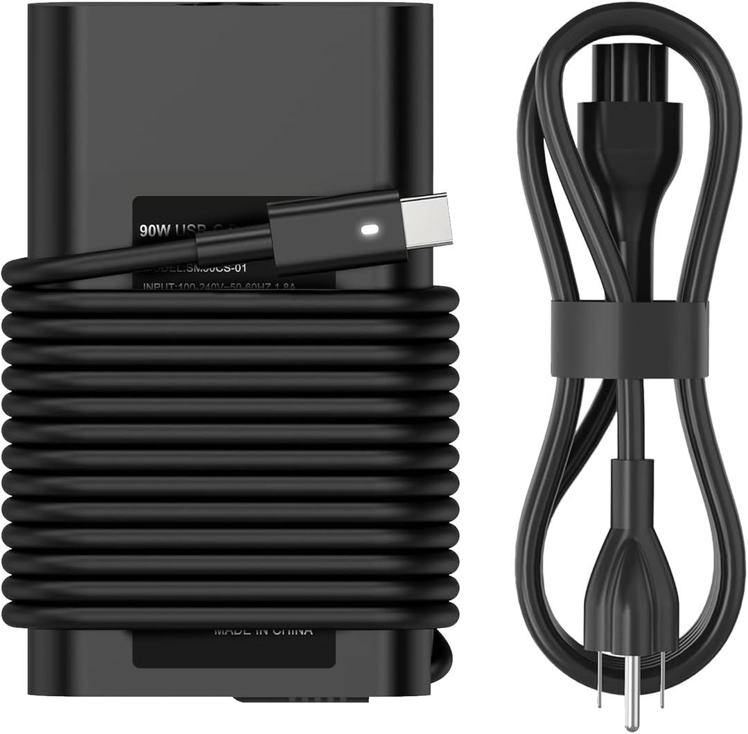 90W 65W USB C Laptop Charger AC Adapter for Dell XPS 13 15 17 Latitude 3400 3500 5289 5300 Latitude 7420 7320 7390 2in1 Precision 3540 3470 Type C Charger Power Cord