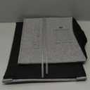 Internet's Best Collapsible File Box Storage Organizer with Lid - Decorative Linen Filing & Storage Office Boxes  Hanging Letter/Legal Folder  Home Office Bins Cabinet  Grey Container - 1 Pack