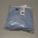 SHEWIN Fall Sweaters for Women Casual Crewneck Long Sleeve Crochet Pullover Tops Sweater (Blue, XL)