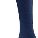 Silky Toes Mens Soft Rayon Bamboo Dress Socks 3 Pk Seamless Toe Luxurious Crew Socks for Men (Navy, 10-13)