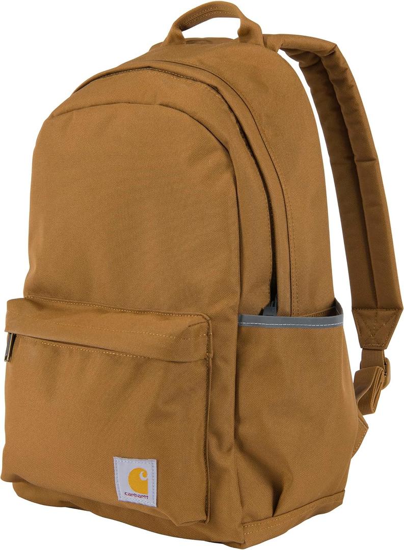 Carhartt 21L Classic Laptop Backpack, Water-Resistant Pack W/ 15" Laptop Sleeve and Organizational Compartments, Carhartt Brown, One Size