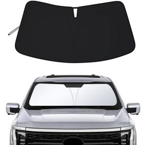 Windshield Sun Shade for Ford F150 2021-2025, Custom Fit Foldable Front Window Sunshade Sun Visor Protector, Block UV Rays Keep Your Car Cooler