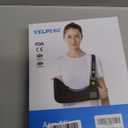 Velpeau Arm Sling Shoulder Immobilizer for Women and Men, fit Left or Right Arm - Rotator Cuff Support Brace - Medical Sling for Shoulder, Clavicle, Elbow Injury (Comfort type, Black, XL)