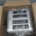 Cuisinart 4 Slice Compact Stainless Steel Toaster with Extra-Wide Slots for Bread, French Toast, Bagels & Pastries, Defrost & Reheat Functions, CPT-180P1, Brushed Stainless, Removable Crumb Tray