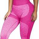 OLCHEE Women’s Workout Sets 2 Piece - Seamless Yoga Leggings and Cross-Strap Sports Bra Gym Outfits Activewear Matching Set Size Large