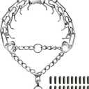 Adjustable Dog Collar, Stainless Steel Collar, Dog Collar with Quick Release Buckle for for Small, Medium Large (L)