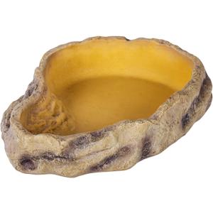 REPTIZOO Reptile Water Bowl Terrarium Water Dish Food Feeding Bowl for Reptile Amphibian Pets Large(11"x 8"x 2.4")
