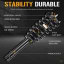 Front Complete Strut Shock Absorber with Spring Assembly Compatible with Hyundai Azera 2006 2007 2008 2009 2010 2011, for Sonata 2006-2010, Replace 172281, 2 Pcs
