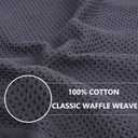 Homaxy 100% Cotton Waffle Weave Kitchen Dish Cloths, Ultra Soft Absorbent Quick Drying Dish Towels, 12 x 12 Inches, 18-Pack, Mixed Color