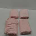 HOMEXCEL Bath Towels Pack of 4, (27 x 54 Inches) Microfiber Ultra Soft Highly Absorbent Bath Towel Set, Lightweight and Quick Drying Towels for Body, Sport, Yoga, SPA, Fitness, Pink