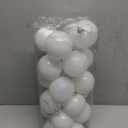 Emopeak 24Pcs Christmas Balls Ornaments for Xmas Tree - 2.5 Inch Shatterproof Christmas Tree Decorations Hanging Ball for Holiday Wedding Party Decoration White