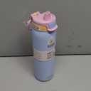 Ello Pop & Fill 22oz Stainless Steel Water Bottle with Quick Fill Technology, Double Walled and Vacuum Insulated Metal, Leak Proof Locking Lid, Sip and Chug, Reusable, BPA Free, Coastal Sunrise