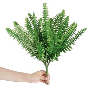 10pcs Artificial Plants Fake Plants Greenery Shrub Bushes UV Resistant Plants Plastic Wheat Grass for Indoor Outdoor Home Garden Decoration,Persian Grass