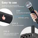 Professional Wireless Microphone for Podcast, Karaoke & Singing 2.4GHz Portable Dynamic Mic with 150ft Range, 8H Battery,Micrfono Inalmbrico for Streaming & Live Performance