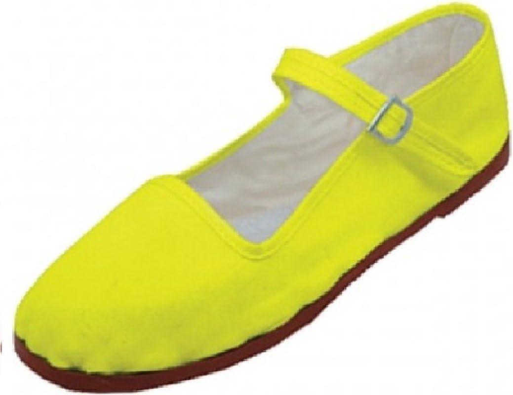 Easy USA Women's Flats,Mary Jane,Ballet (10, Yellow)