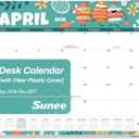 SUNEE Desk Calendar 2026 Large 22x17 from April 2026 to December 2027, Extra Large Desktop Monthly Calendar Pad 21 Months For Teacher or Office, Desk Top, Seasonal