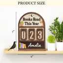 Books Read This Year Counter Valentines Day Gifts For Women Readers, Personalized Book Counter Tracker Bookshelf Decor, Bookish Gifts Accessories For Book Lovers, Bookworm, Bookclub Stocking Stuffers