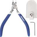 HURRICANE Professional Model Nippers for Gundam - 4.8" Single-Blade Precision and Auto-rebound Spring, Hobby Nippers for Gundam Repairs and Fixes, Includes Leather Sheath & Hex Wrench