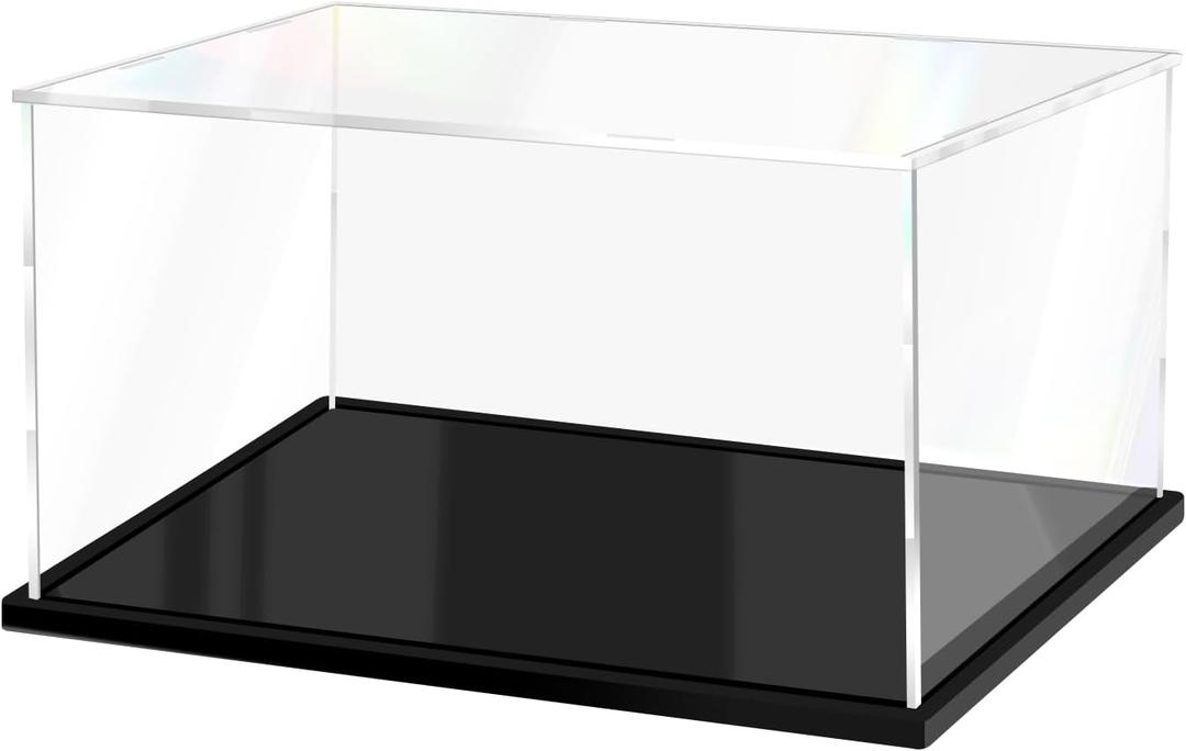 Thickened Clear Acrylic Display Case for Lego Assemble Collectibles Acrylic Box Alternative Protective Display Case for Action Figures Home Hobby (14x8x8 inch; 35x20x20 cm)