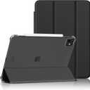 Wenlaty for iPad Pro 11 Inch Case (M5/M4) 2025/2024 6th/5th Generation, Super Slim & Lightweight Trifold Stand Protective Case with Clear Matte Hard PC Back and TPU Cover, Auto Sleep/Wake, Black