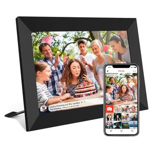 32GB FRAMEO 10.1 Inch Smart WiFi Digital Photo Frame 1280x800 IPS LCD Touch Screen, Auto-Rotate Portrait and Landscape, Built in 32GB Memory, Share Moments Instantly via Frameo App from Anywhere