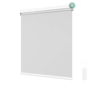 Motorized Roller Blinds with Remote Control for Windows, Blackout Smart Roller Shade, Battery Powered Electric Smart Blind (White 34" W x 72" H)