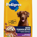 Tender Bites Complete Nutrition Adult, Chicken & Steak Flavor Dry Dog Food, 14 Lb Bag - Pet Food Made with 36 Vitamins, Minerals, and Amino Acids to Support Health and Vitality, Best By 05/18/26
