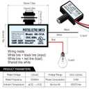 4 Pack 120V AC Photoelectric Switch Light Control Sensor Button Switch with Automatic Illumination Detection Circuit,Dusk to Dawn Senso