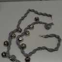 Dog Bells to Go Outside & Puppy Potty Training, Adjustable Dog Door Bell Ring to Go Potty, Handmade with Premium Yarn. Twisted Style, Grey 2 Count