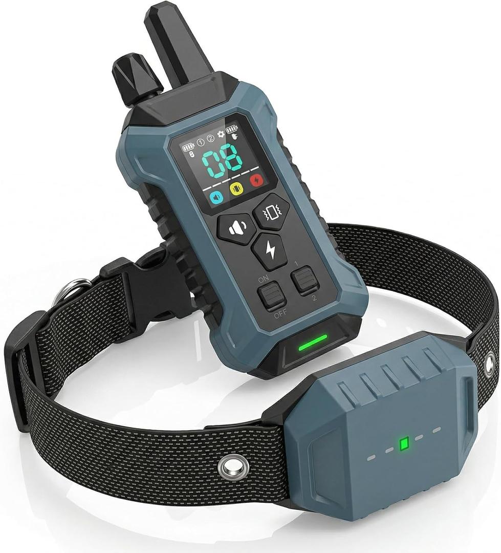 Remote Training Collar 3000FT Range Rechargeable Waterproof Receiver, Adjustable Beep & Vibration Levels, Long Distance Control for Small Medium Large Dogs
