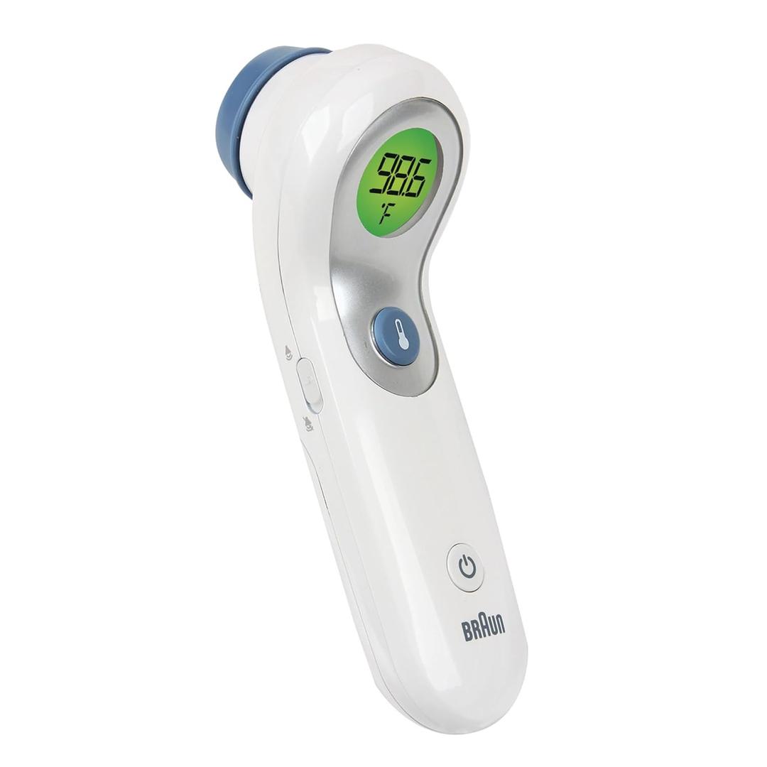Braun No Touch and Forehead Thermometer  Touchless Thermometer for Adults, Babies, Toddlers and Kids, ColorCoded Fever Guidance, Fast, Reliable, and Accurate Results