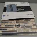 Art3d 10-Sheet Heavy-Duty Peel and Stick Backsplash, Waterproof Wall Tiles Stick on Kitchen Backsplash Living Space, Sandstone (12 x 12 Inch)