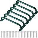 Zonon 6 Pcs Safety Playground Handles Swing Set Metal Monkey Bars Indoor Outdoor Swing Set Accessories Grab Playset Handles Grips Climbing Frame for Play House Jungle(17 Inch,Green)