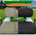 EZGO Seat Covers, Golf Cart Seat Covers for EZGO TXT 1994-2013 and EZGO RXV OEM Ordinary Seat Thick Marine Leather Custom Diamond Comfortable/Anti-Scratch/Anti-Fading/Easy to Install