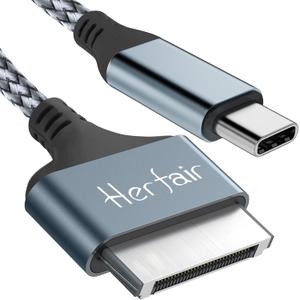 Herfair 10FT USB C to 30Pin Charger Cable Replacement Charging Cord Compatible with i-Phone 4/4s/3G/3GS & i-Pad 1 2 3 & i-Pod Touch 4 3 2 1, Classic/Nano Series 2 3 4 5 6