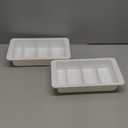 EooUooIP Sliding Drawer Tray with Adjustable Dividers, Expandable Kitchen Storage Organizer, Sliding Drawer Bin, Expandable Drawer Organizer, 2 PCS Drawer Organizer Trays For Utensils, Flatware, Junks