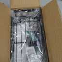 Baffect Metal Spice Rack Wall Mount Floating Shelves 2 Pack Black Storage organizer for Cabinet Door Pantry Kitchen Bathroom Supplies (9.8inches Length)