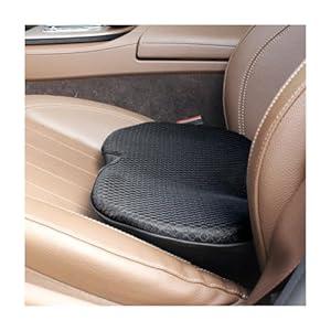 Suvnie Car Seat Cushion, Memory Foam Auto Wedge Seat Pad, Comfort Low Back and Tailbone Sciatica Pain Relief Driving Pillow, Breathable Non Slip Orthopedic Support Pad, Universal for Men Women (Black)