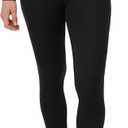 DANISH ENDURANCE Merino Wool Leggings Women, Women's Thermal Underwear Bottom, Base Layer Womens Leggings for Winter (Large, Black)