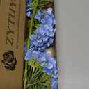 4 Pcs Royal Blue 20 inches Real Touch Hydrangea Artificial Flowers Boho Lifelike Real Looking Latex Hydrangeas Flower with Long Stem for Indoor Living Room Spring Home Decor Table Flower