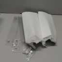 Wisfame Floating Shelves for Wall 11.8Inch, Metal Adhesive Wall Shelves Set of 2, Modern Floating Shelf Mounted Display Storage for Bedroom, Living Room, Bathroom, Kitchen, Office (White)