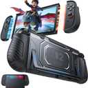 FASTSNAIL Switch 2 Protective Case, Protective Cover with Dockable TPU Middle Frame, Non-Slip Ergonomic Grip for Joycon 2, Comfortable Handheld Shell Case for Switch 2 Accessories for Wii Skins